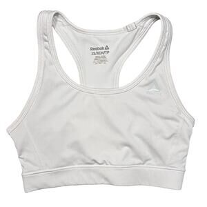 Reebok Blue-Gray Medium-Support 1-Piece Pad Sports Bra Womens XS X-Small